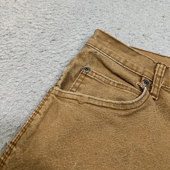 Dickies Pants Mens 38x30 Brown Carpenter Canvas Work Wear Cotton Stretch Adult - Picture 7 of 12
